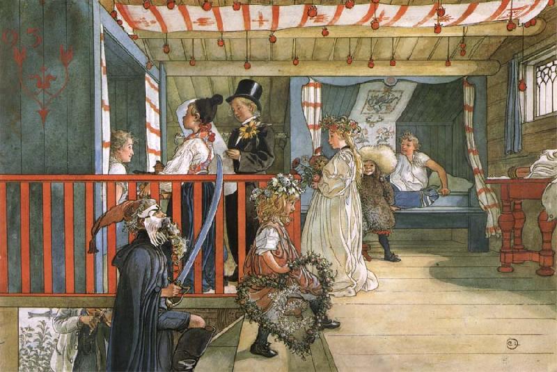 Carl Larsson Name Day at the Storage Shed China oil painting art